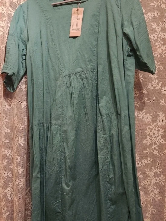 TWO ITEM SET! Gudrun Sjoden Embroidered Tunic with Purple & Yellow Flowers - Picture 2 of 3